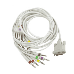 monobloc 10 voies BANANE pour appareil ECG SCHILLER AT1,AT2, AT2 Plus,AT4, AT101