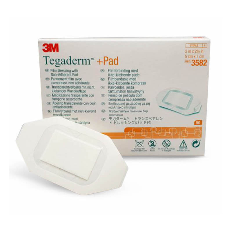 Pansement stérile adhésif avec compresse 3M Tegaderm (lot de 50)