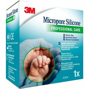 3M Micropore Silikon Pflaster 2,5cm x 5m